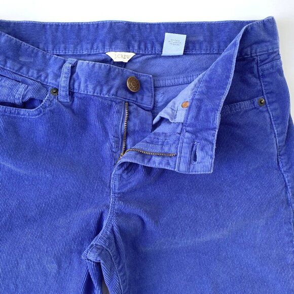 J.Crew Womens Toothpick Corduroy Skinny Ankle Pants Size 29 Blue Stretch Fall - Picture 5 of 12